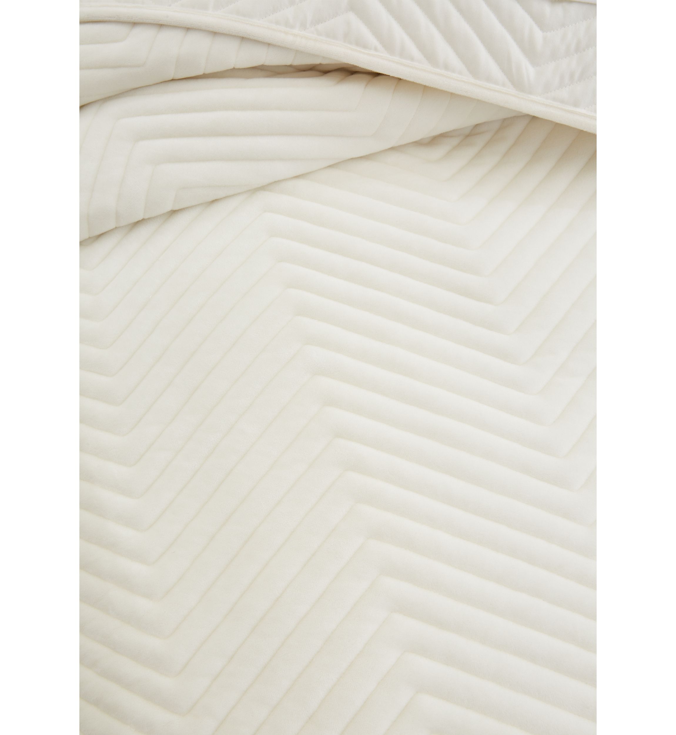 Chevron Velvet Quilt Set