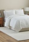 Diamond Block Embroidered Quilt 3-Piece Set
