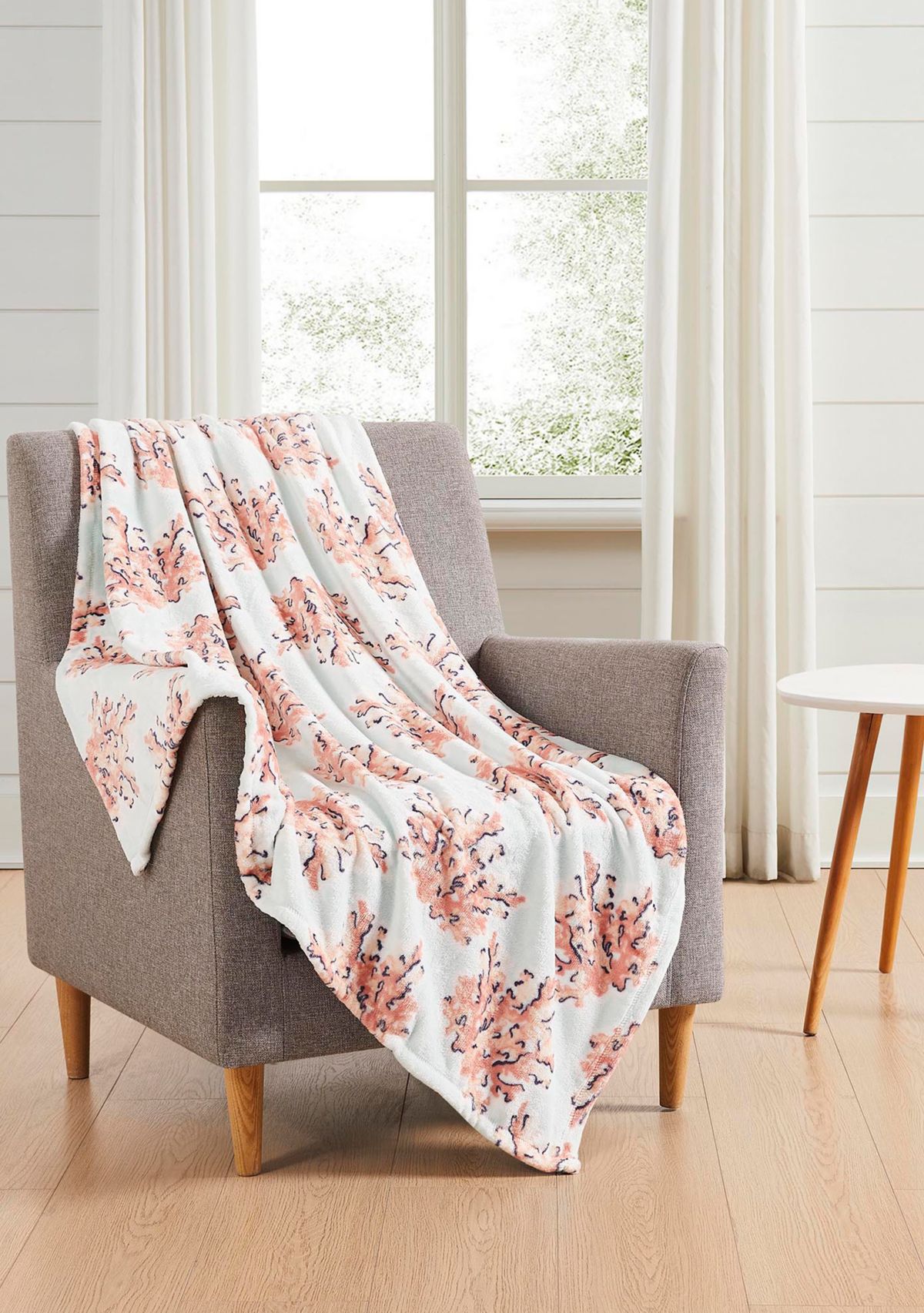 Coral Coast Printed Plush Throw Blanket