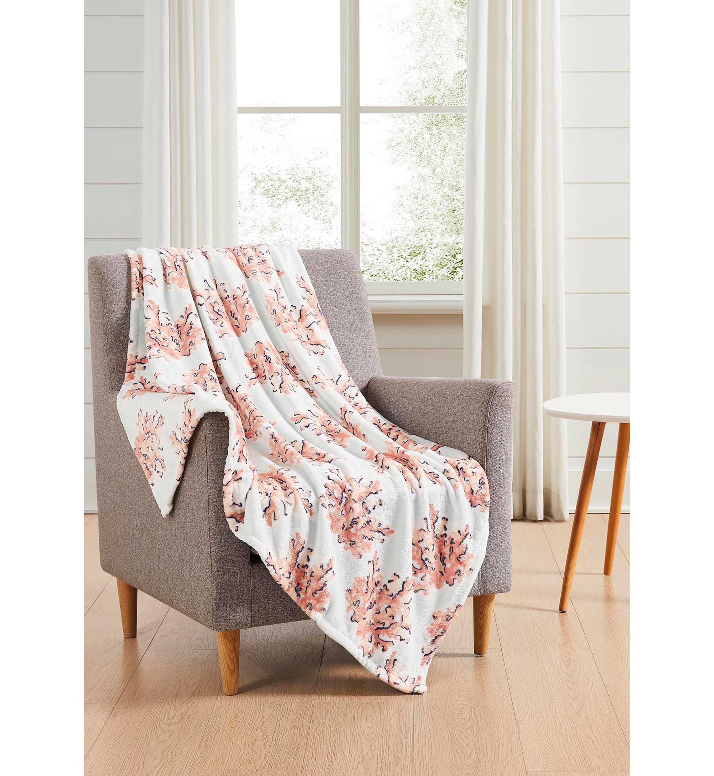 Coral Coast Printed Plush Throw Blanket