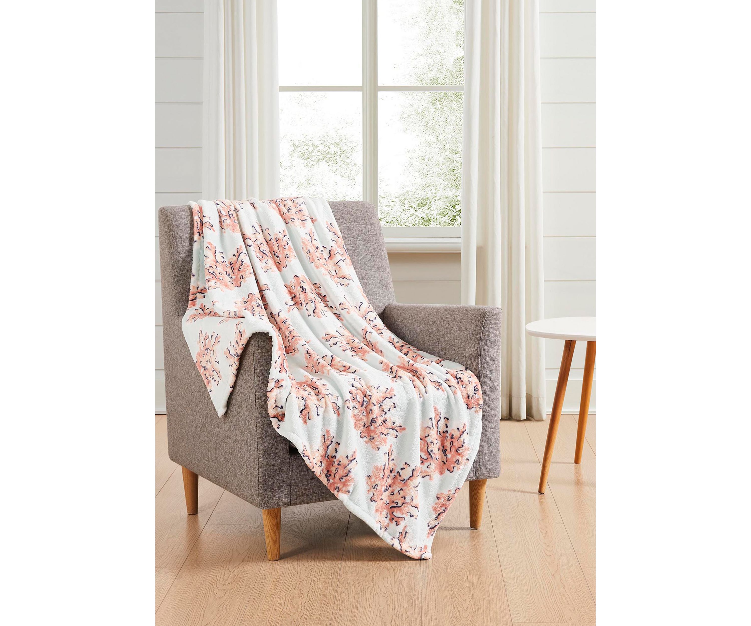 Coral Coast Printed Plush Throw Blanket
