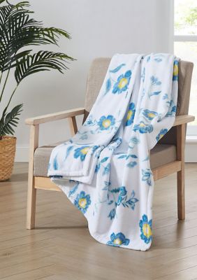 Spring Printed Plush Throw