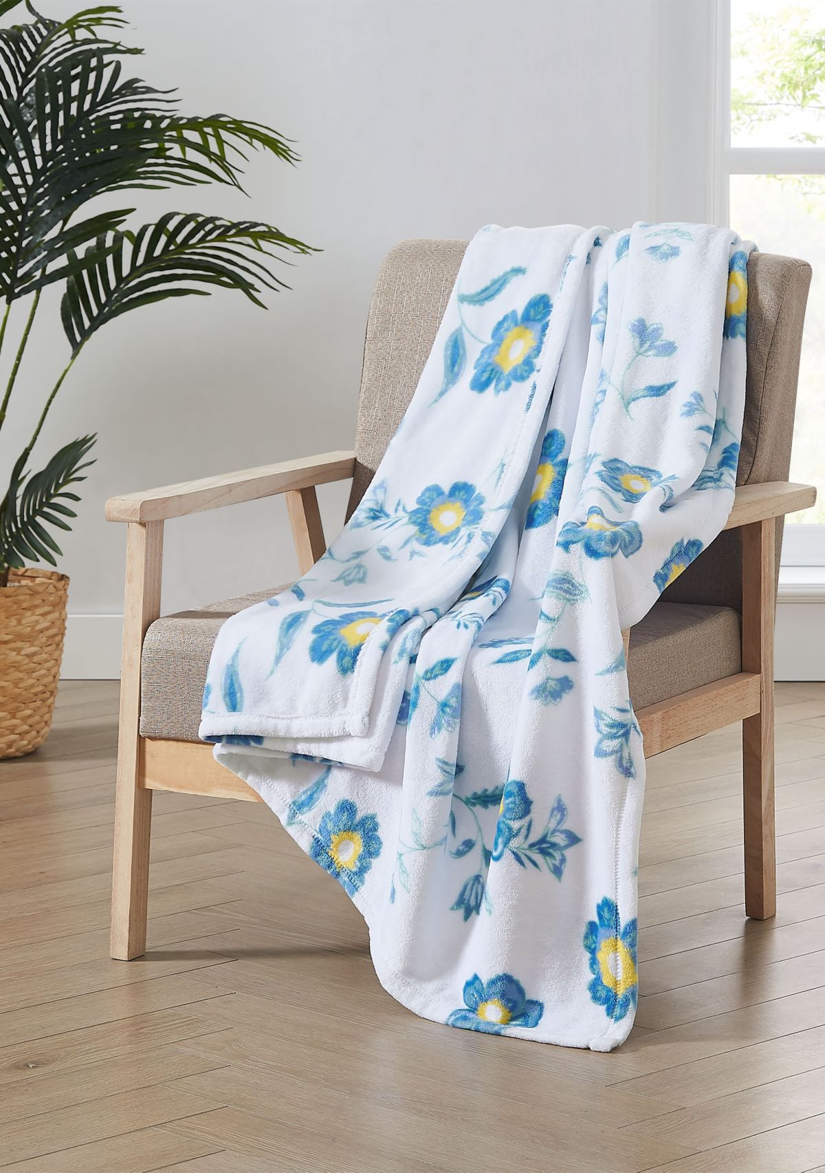 Spring Printed Plush Throw