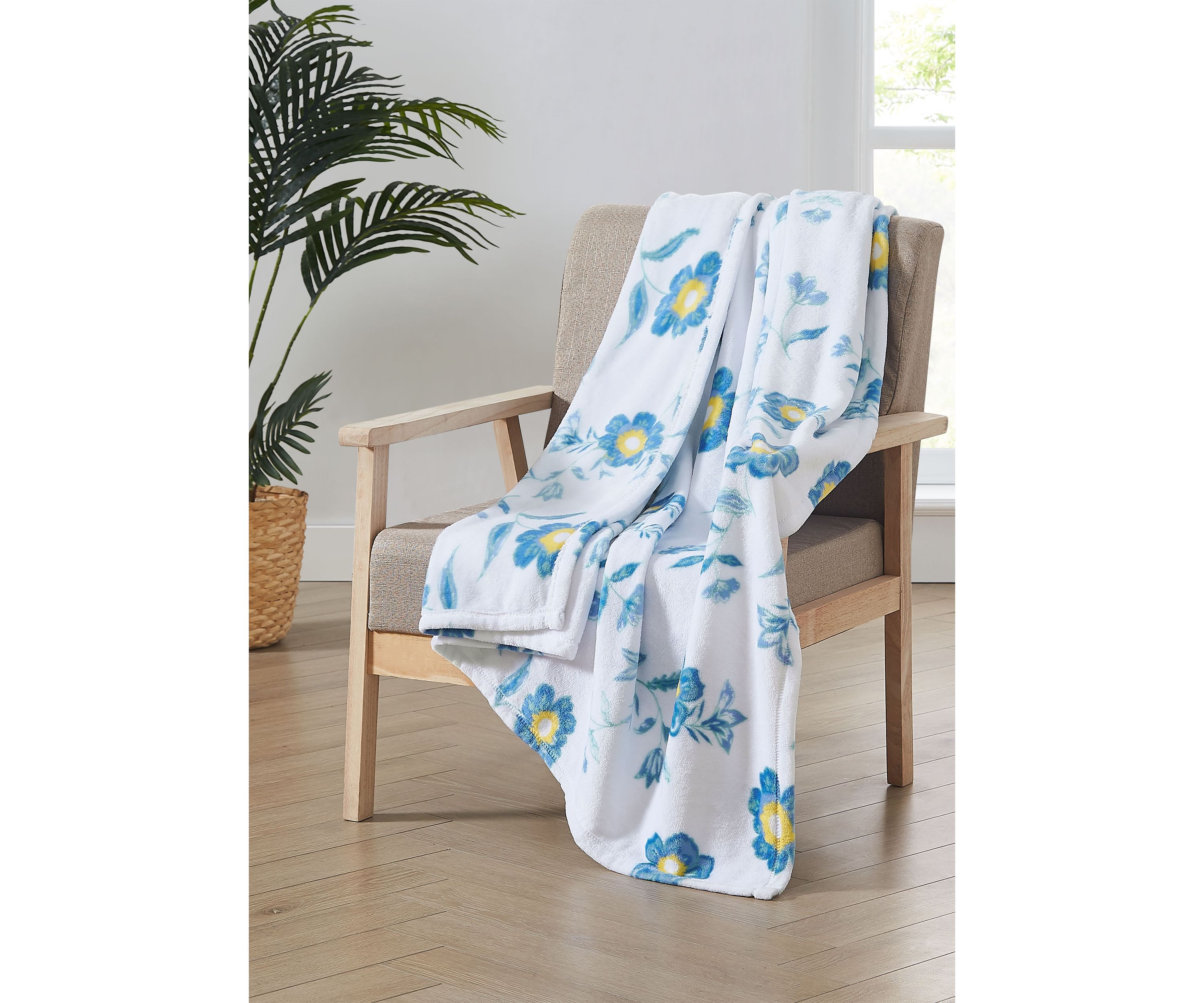 Spring Printed Plush Throw
