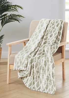 Harvest Print Plush Throw