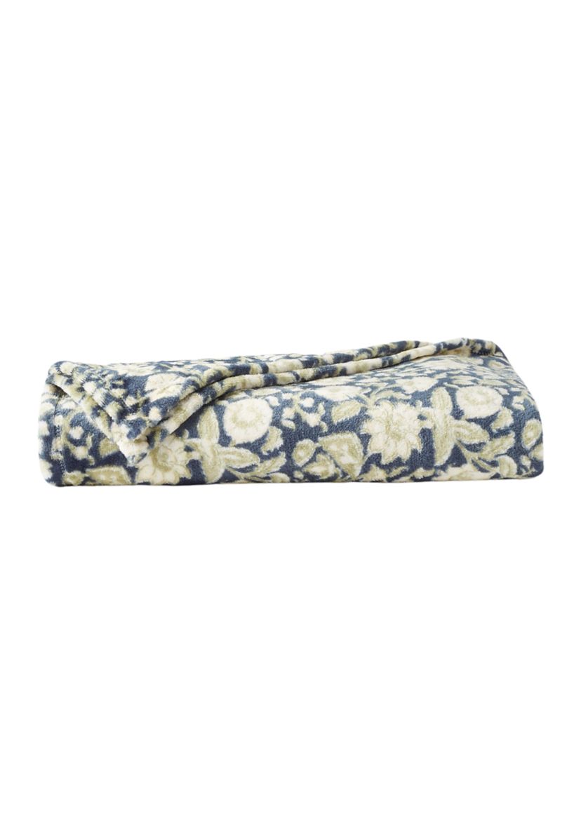 Printed Plush Throw