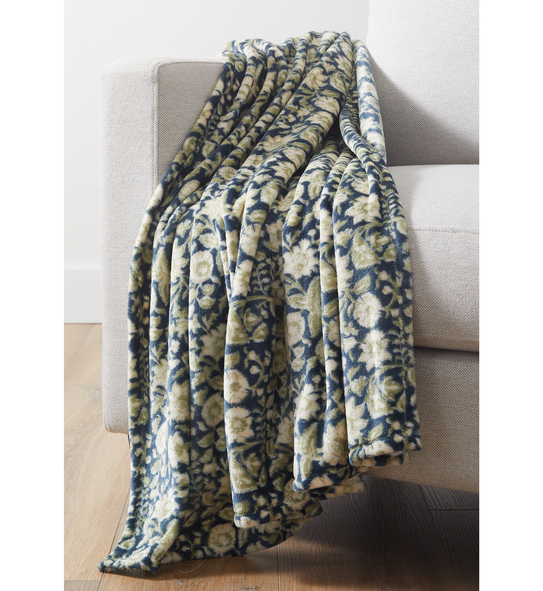 Printed Plush Throw