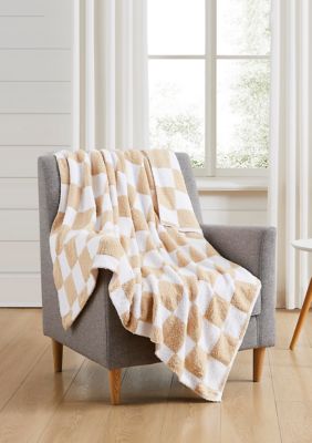 Modern. Southern. Home Feather Knit Throw Blanket, 50 x 60