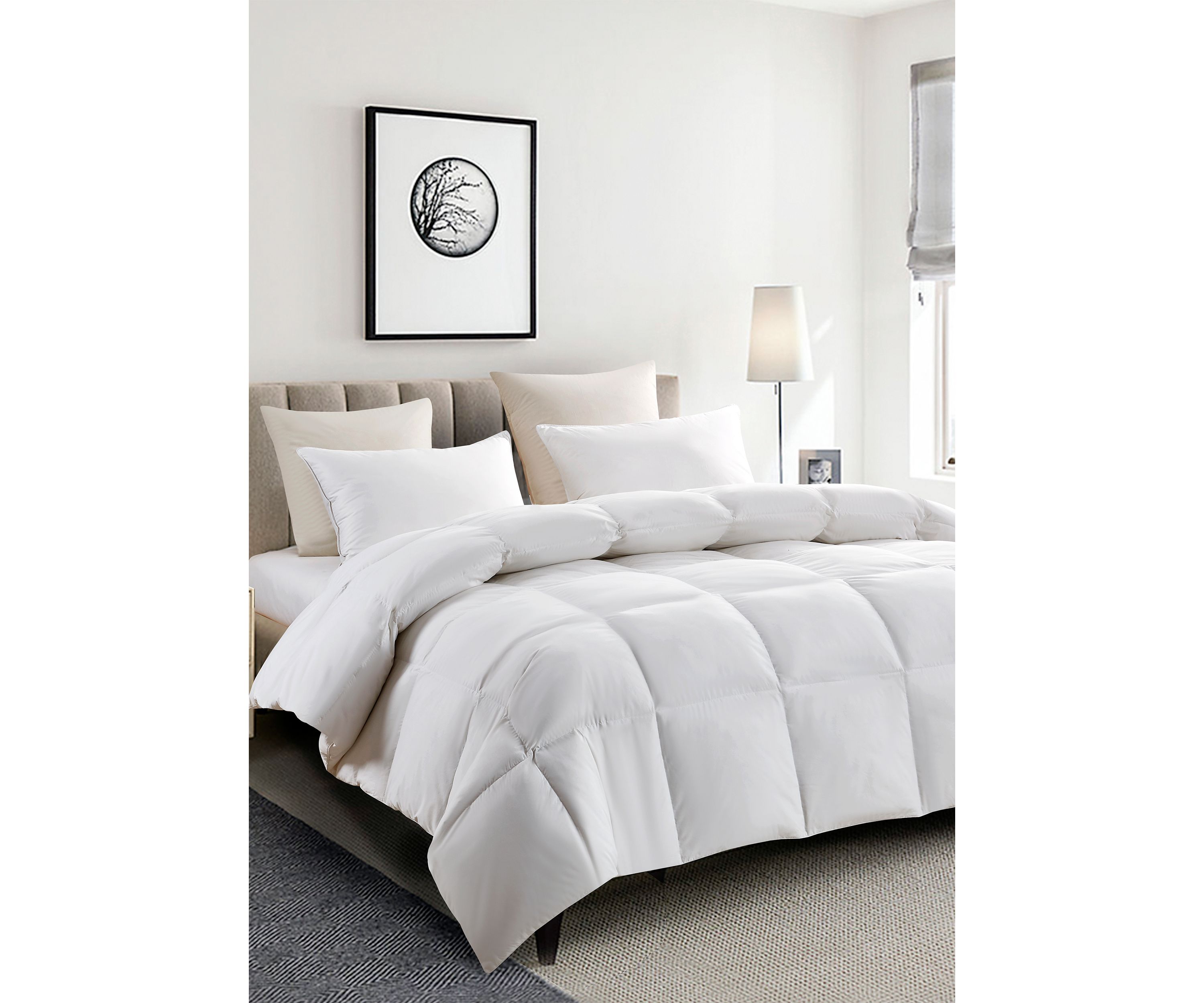 Extra Warmth Count White Goose Feather And Down Fiber Comforter
