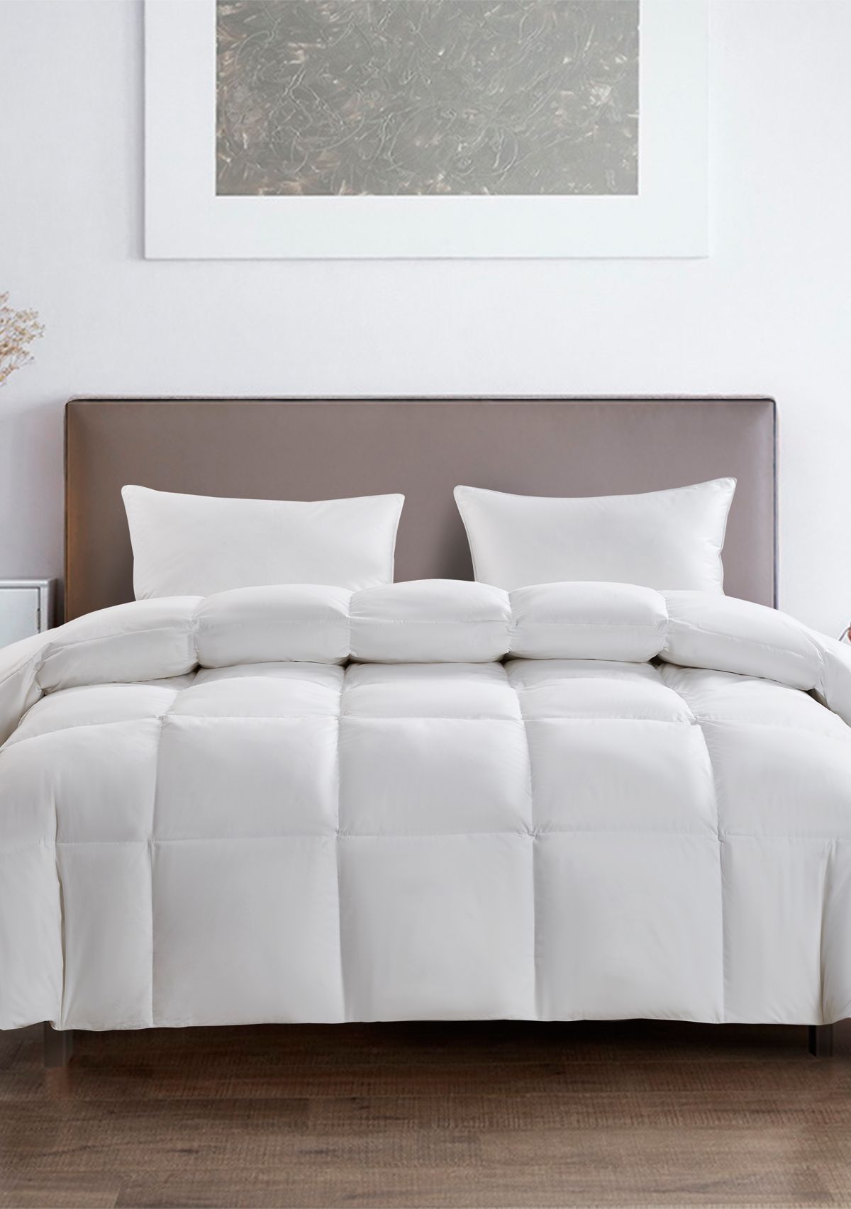 All Season Count White Goose Feather And Down Fiber Comforter