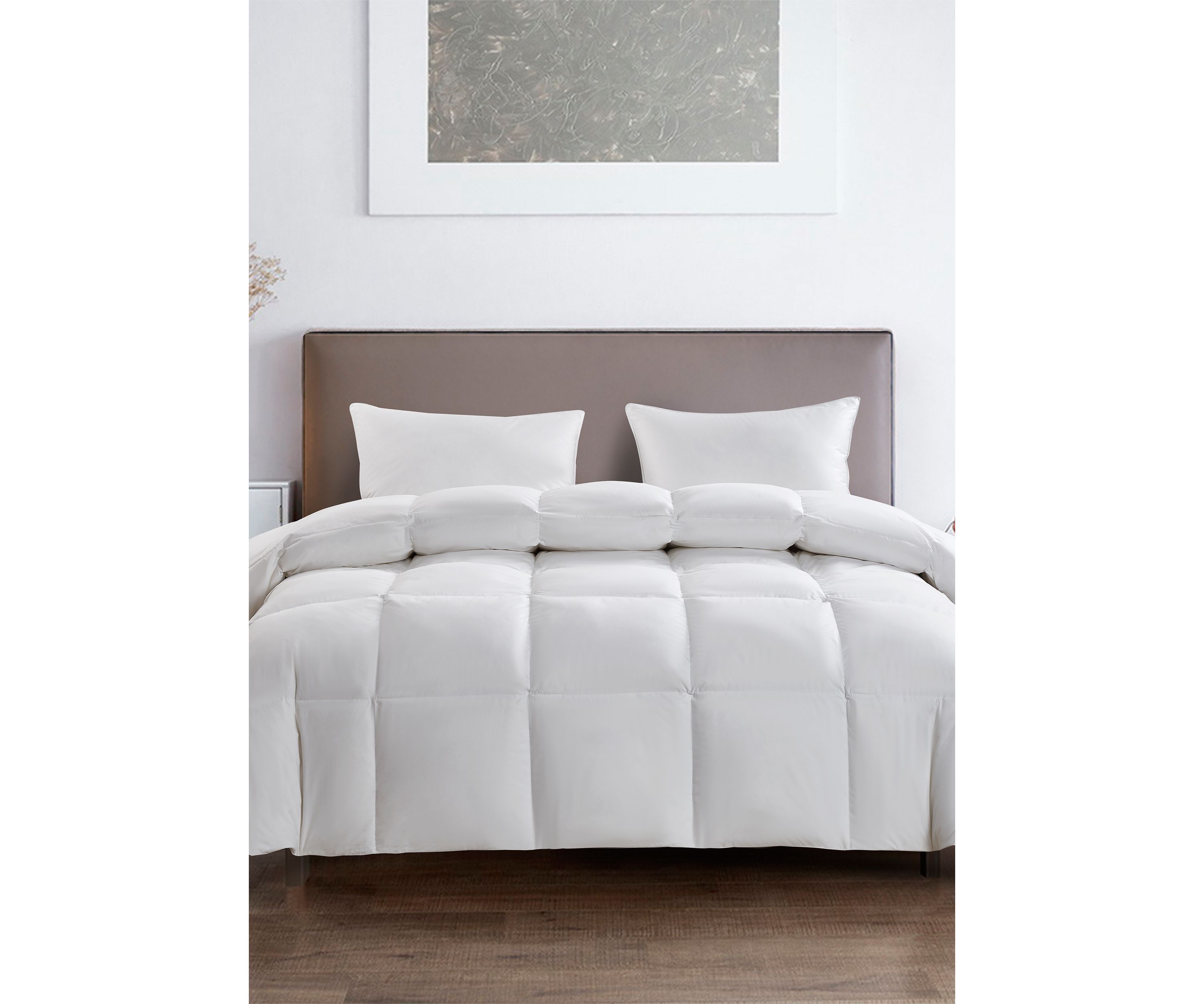 All Season Count White Goose Feather And Down Fiber Comforter