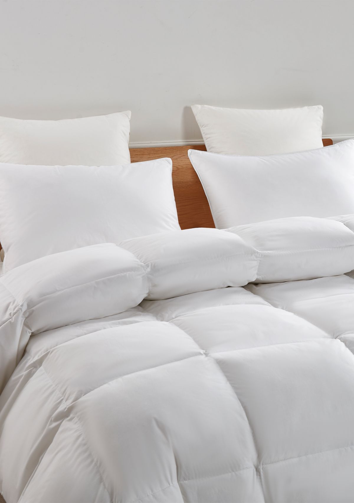All Season Count White Goose Feather And Down Fiber Comforter