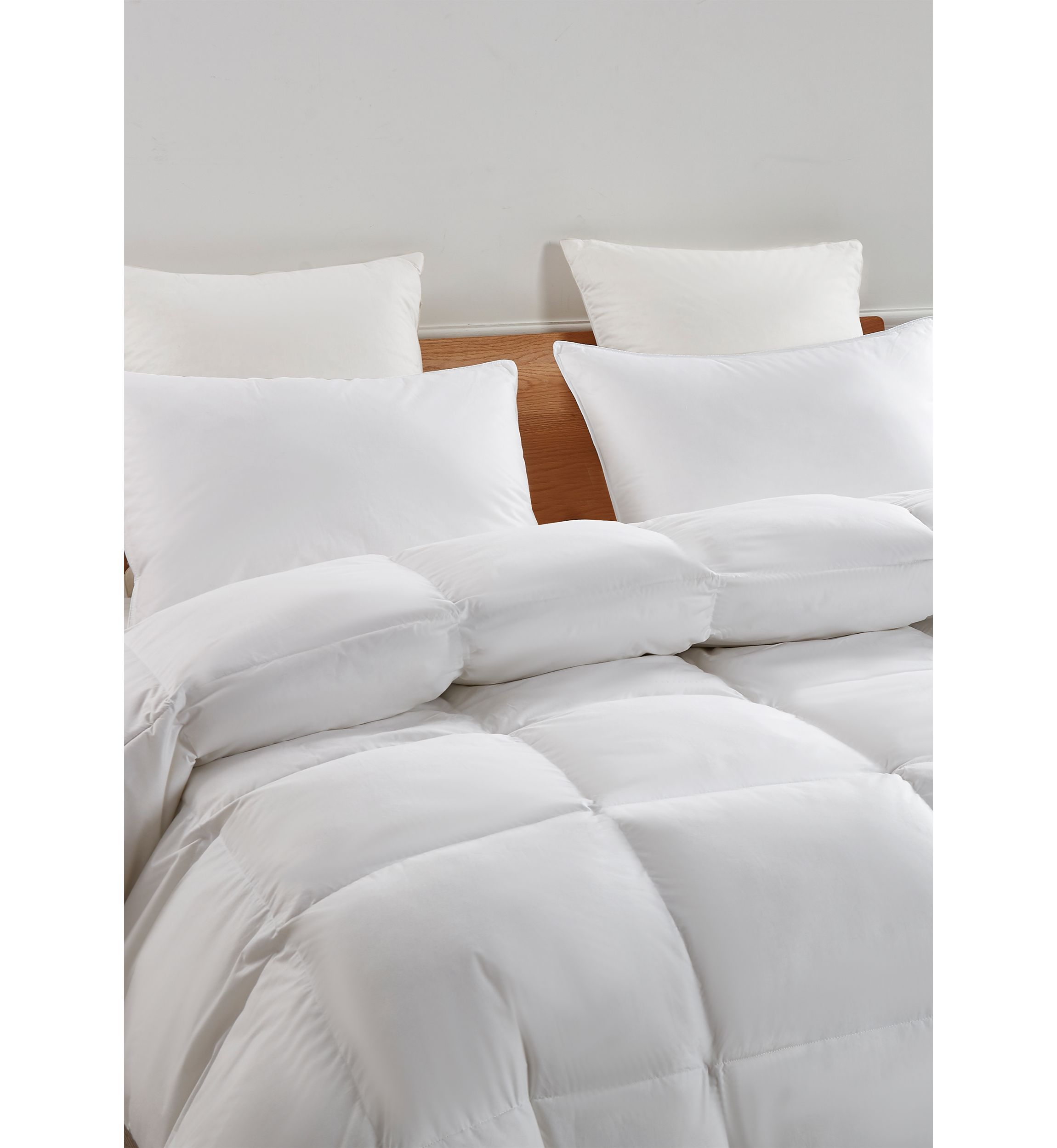 All Season Count White Goose Feather And Down Fiber Comforter