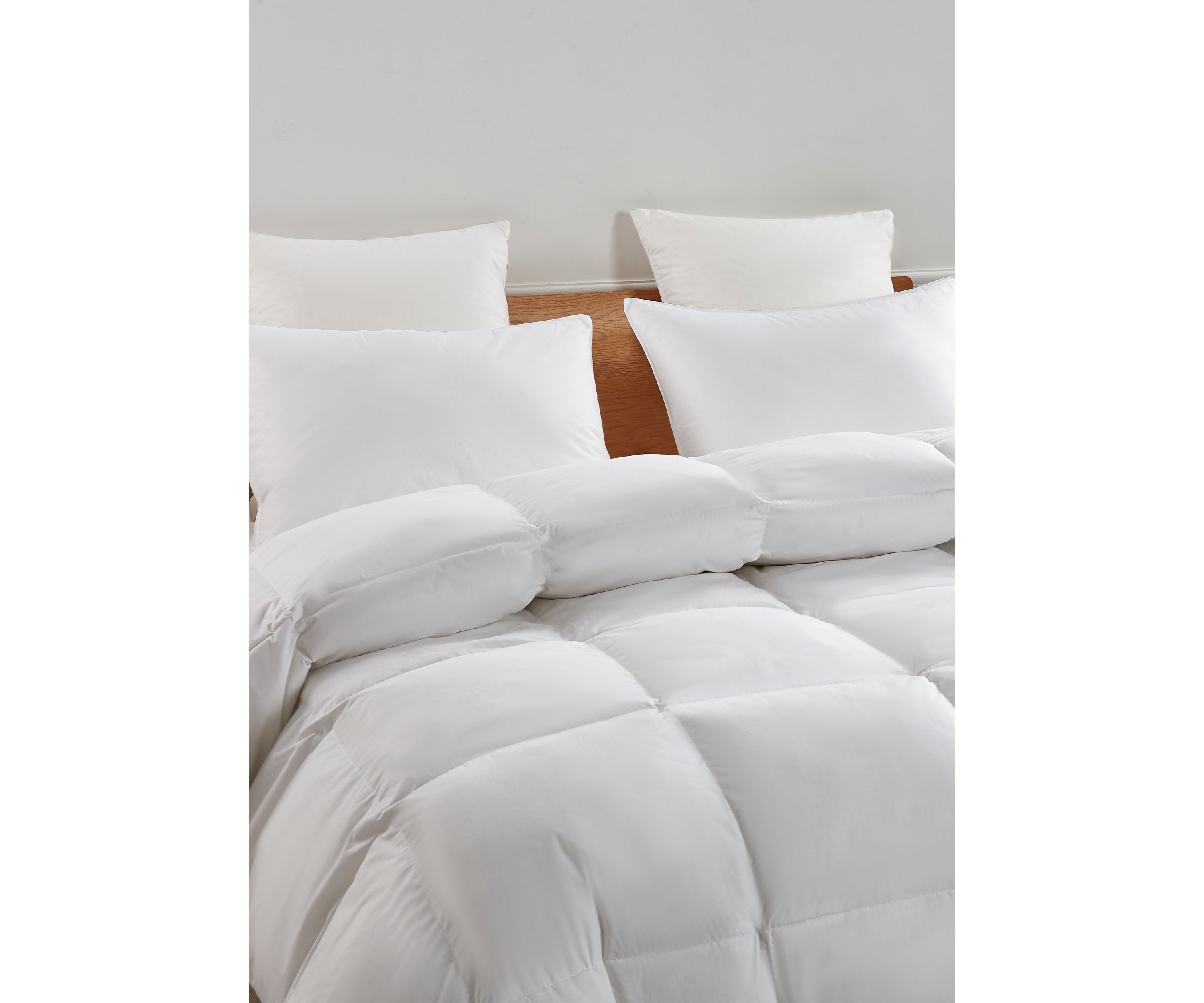 All Season Count White Goose Feather And Down Fiber Comforter