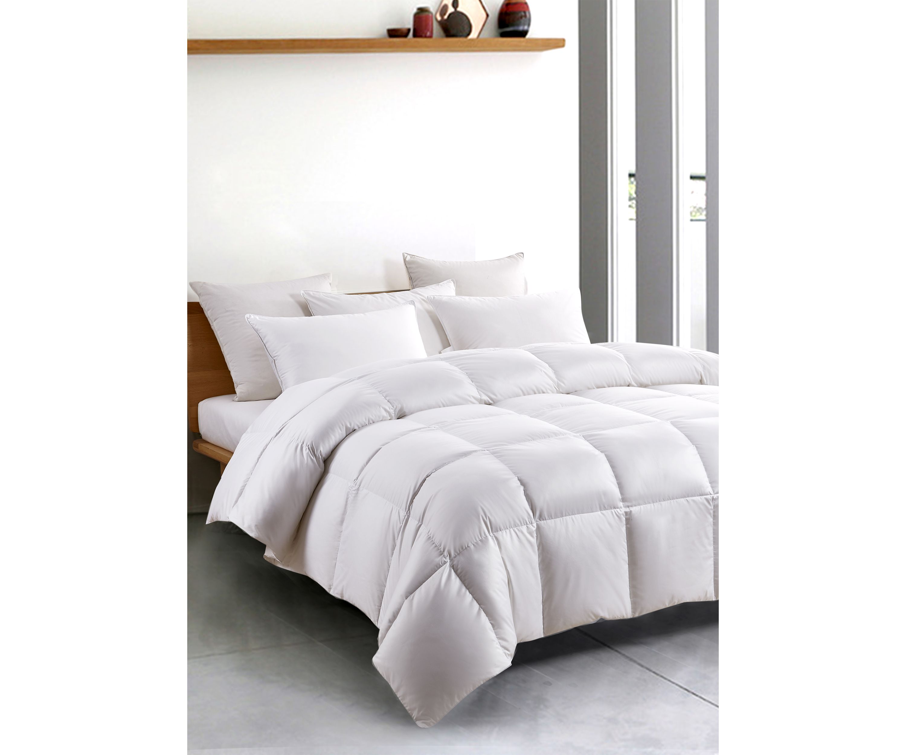 Light Warmth White Down Fiber Comforter