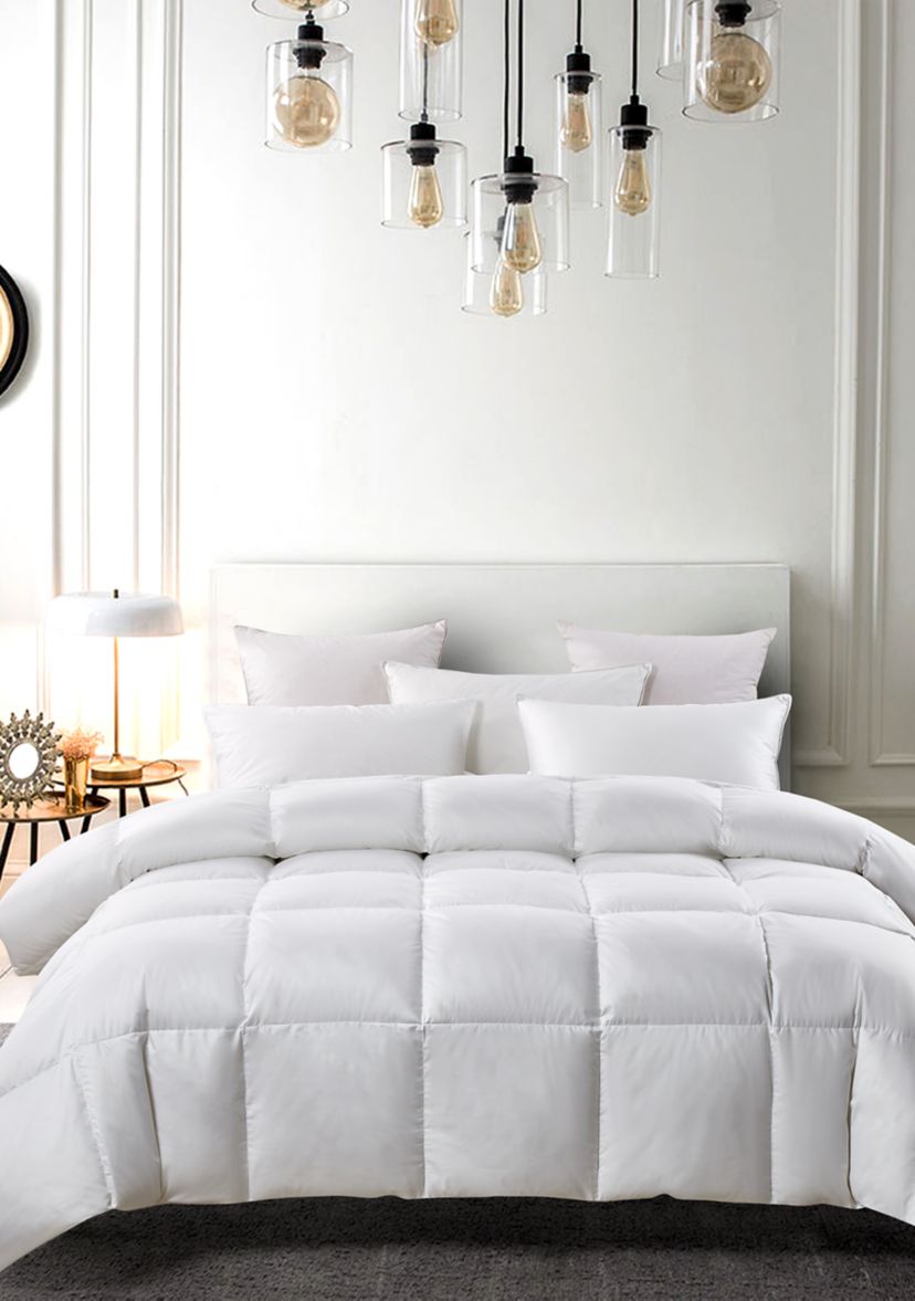 All Season White Down Fiber Comforter