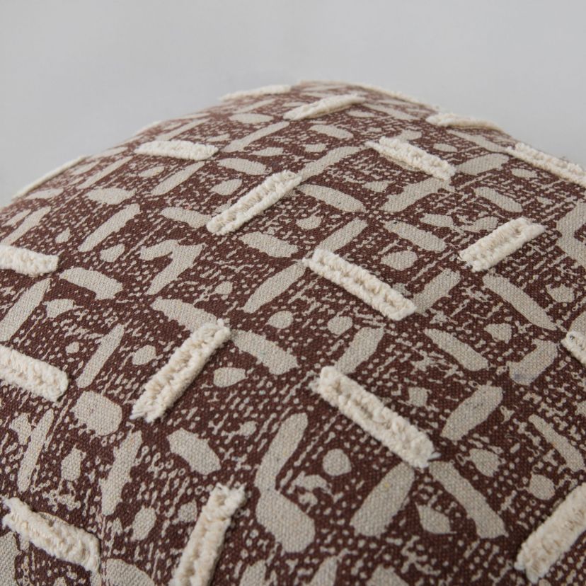 Abstract Green/Natural 20" X 20" Poly Filled Pillow