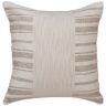 Stripe Natural/Dark Natural 20" X 20" Poly Filled Pillow