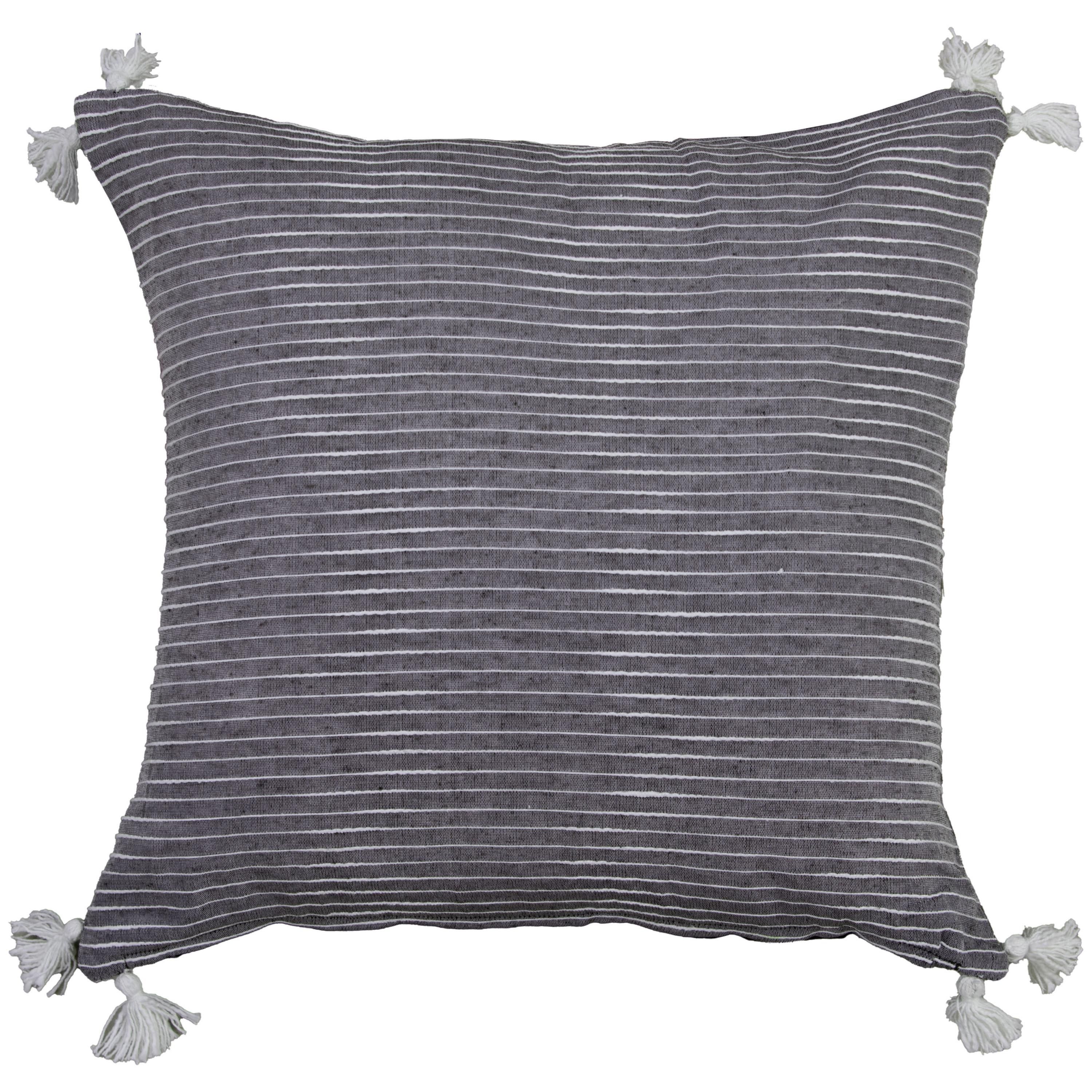 Stripe Blue/White 20" X 20" Poly Filled Pillow