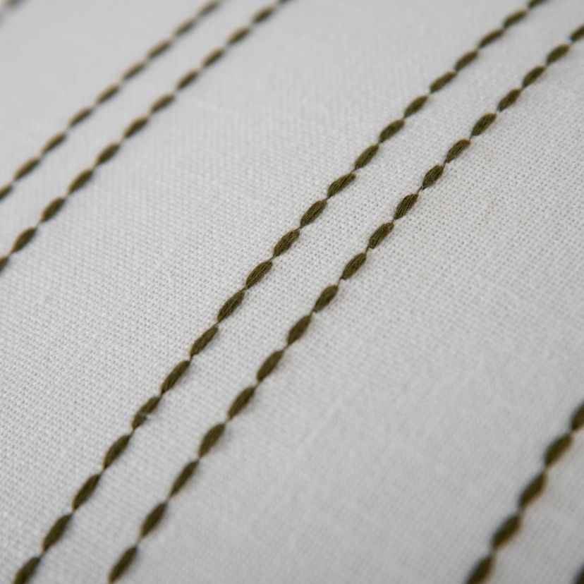 Stripe White/Yellow 20" X 20" Poly Filled Pillow