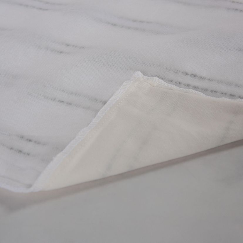 Stripe White/Yellow 20" X 20" Poly Filled Pillow