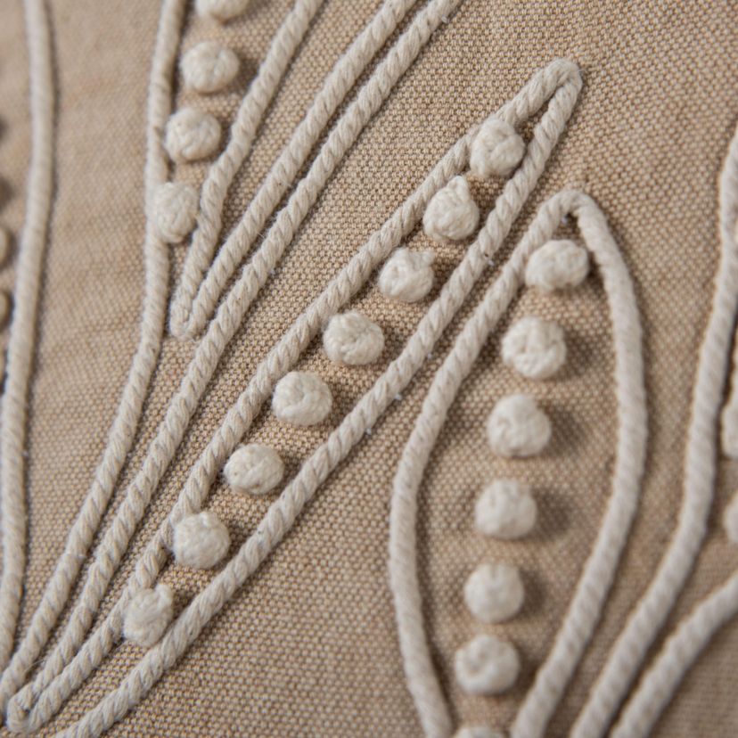 Botanical Green/Natural 20" X 20" Poly Filled Pillow