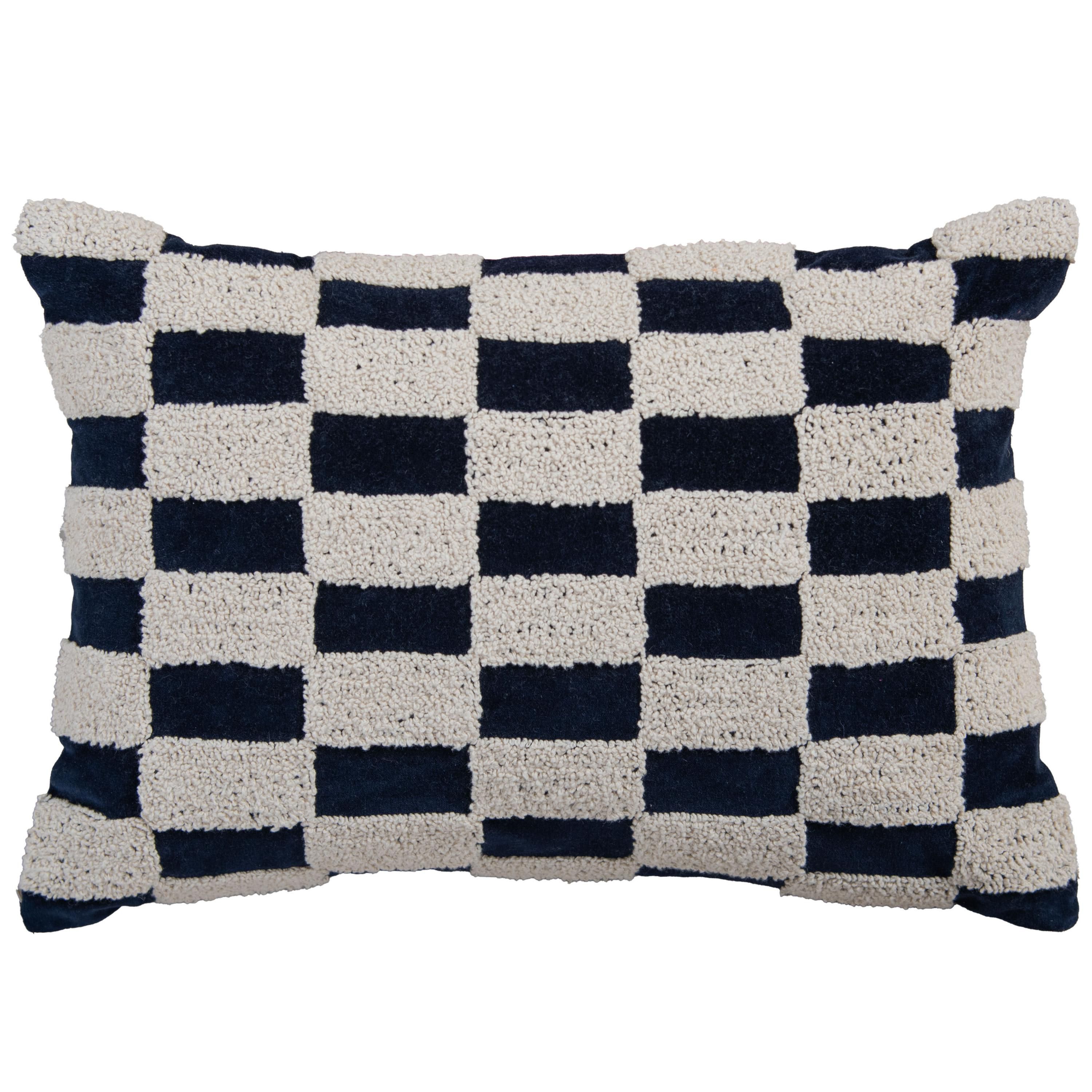 Geometric Brown/ Natural 14" X 20" Poly Filled Pillow