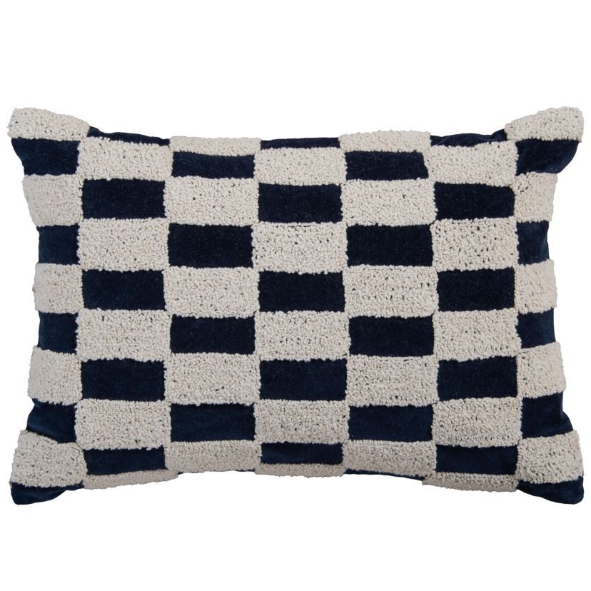 Geometric Brown/ Natural 14" X 20" Poly Filled Pillow