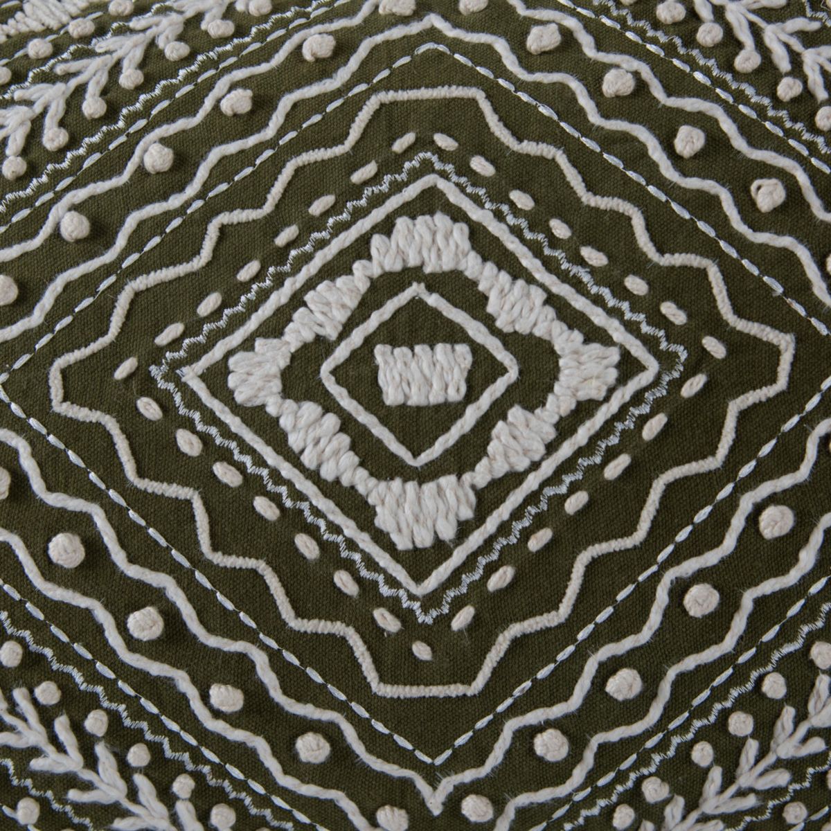 Geometric Blue/Natural 14" X 20" Poly Filled Pillow