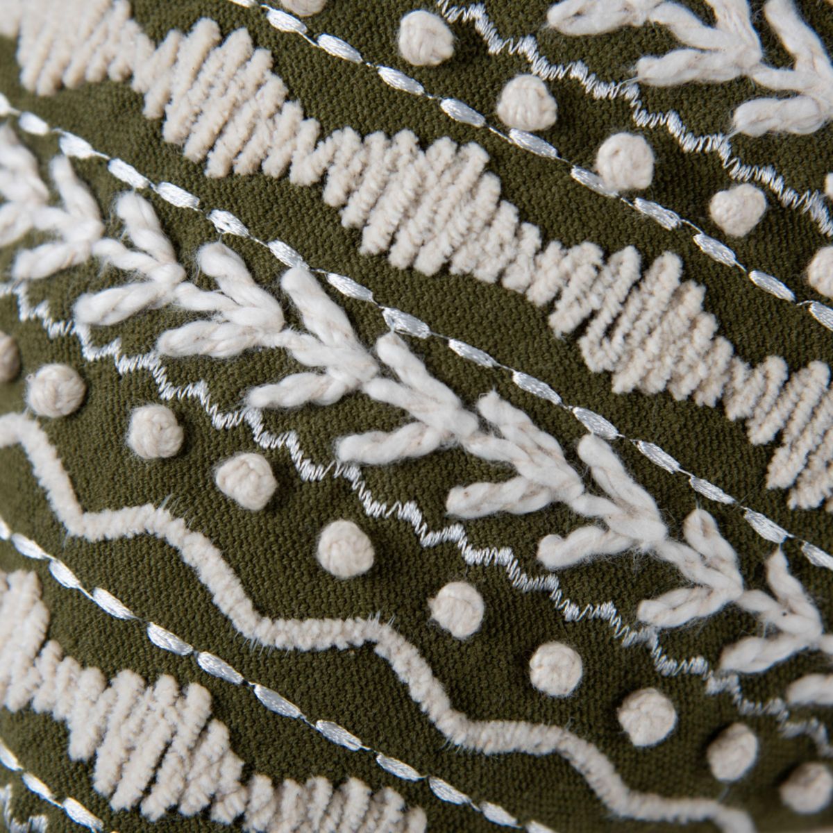 Geometric Blue/Natural 14" X 20" Poly Filled Pillow