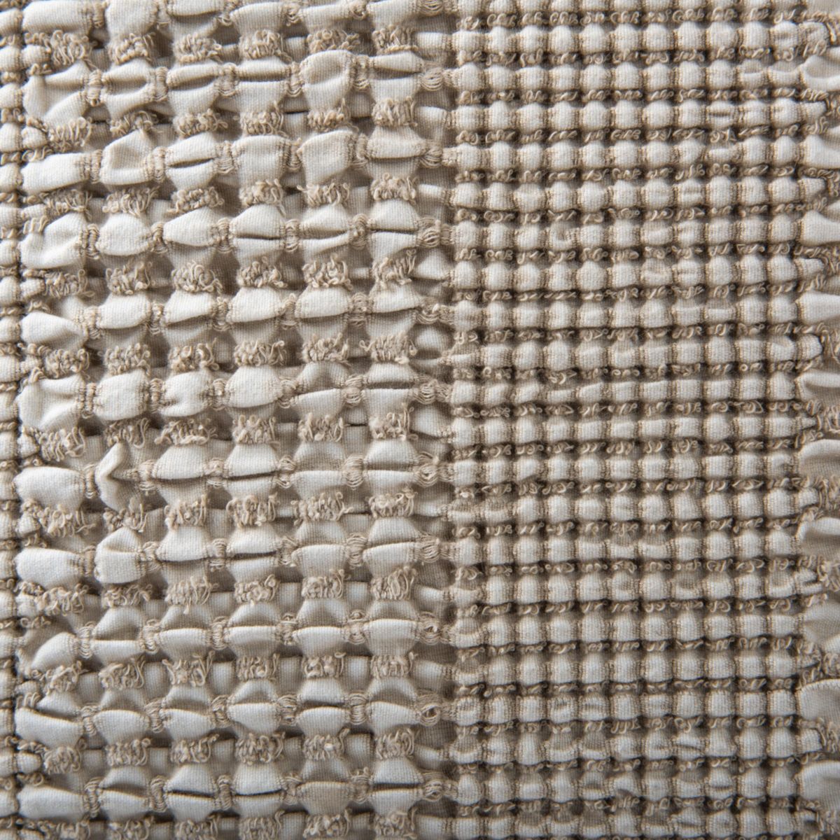 Stripe Dark Natural/Ivory 20" X 20" Poly Filled Pillow