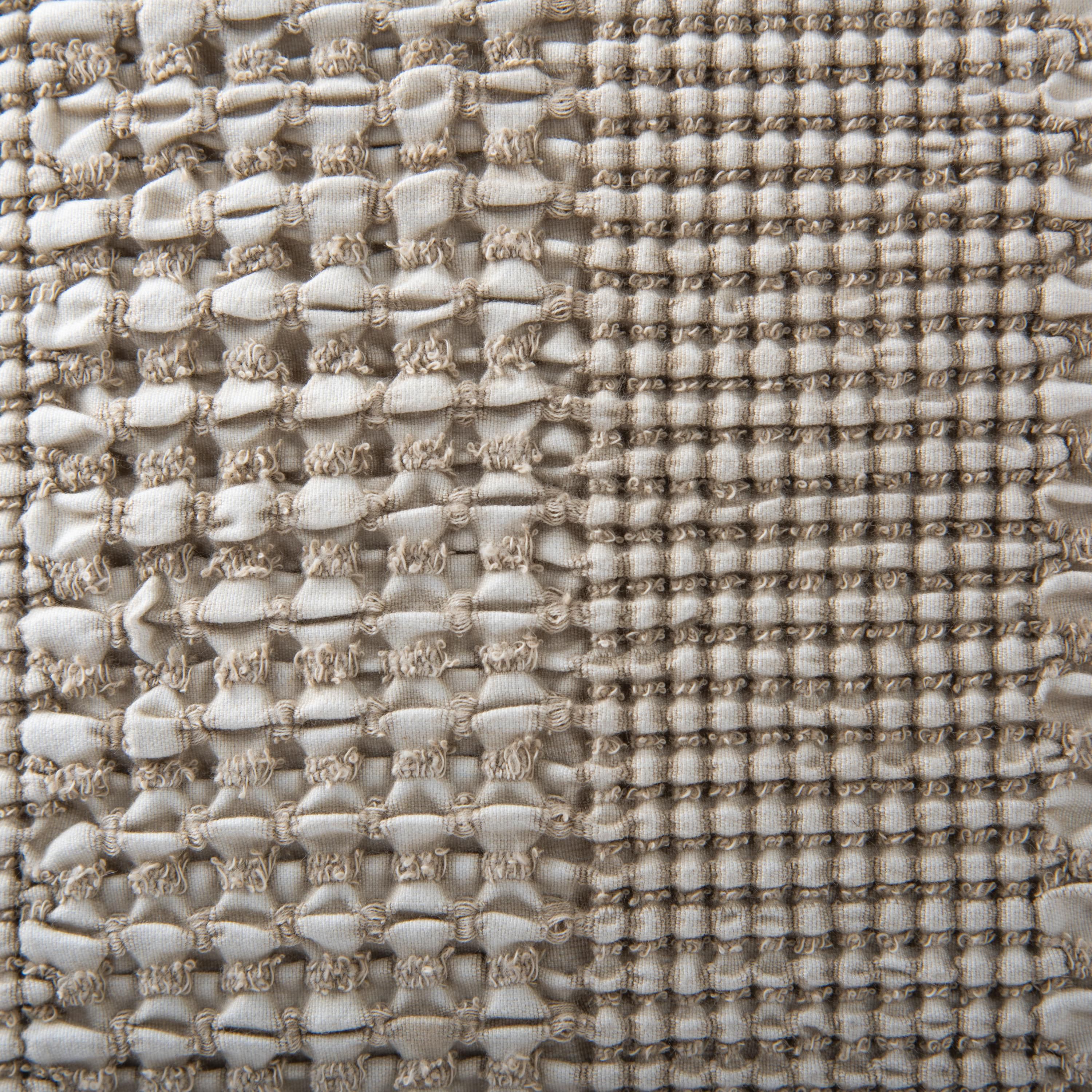 Stripe Dark Natural/Ivory 20" X 20" Poly Filled Pillow