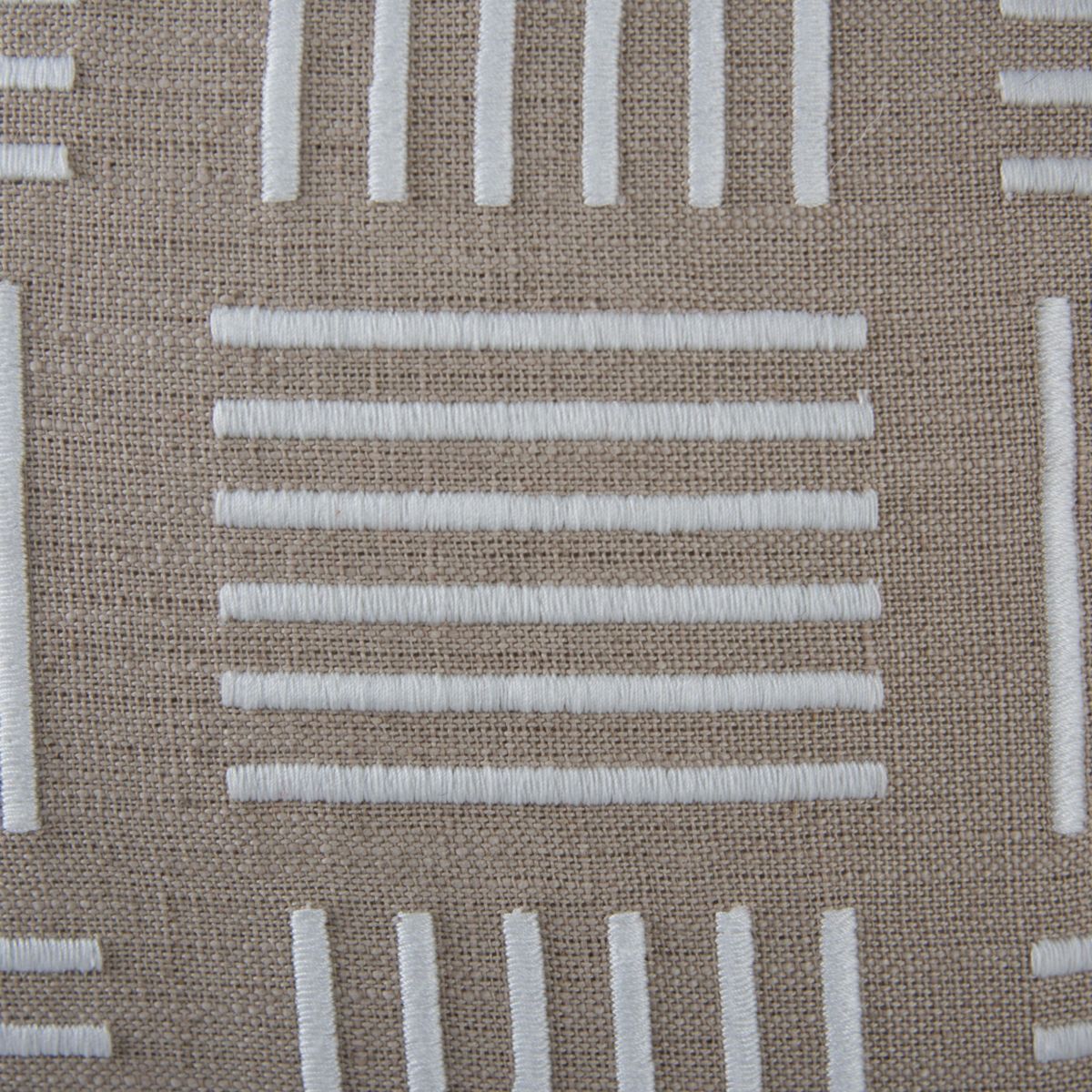 Geometric Natural/Ivory 20" X 20" Poly Filled Pillow