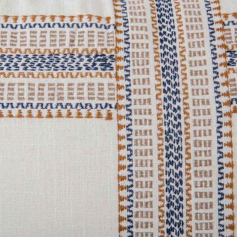Stripe Ivory/Multi 20" X 20" Poly Filled Pillow