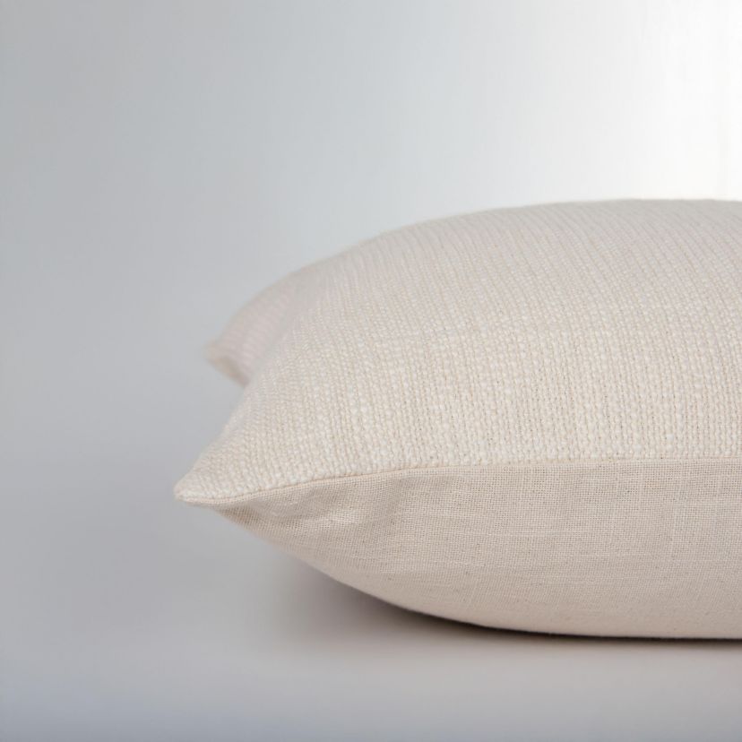 Stripe Natural/Brown 20" X 20" Poly Filled Pillow
