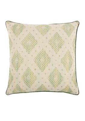 Rizzy Home Woven Diamond Lime Decorative Filled Pillow Belk