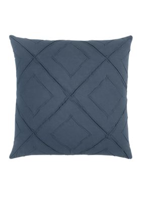 Rizzy Home Deconstructed Diamond Dark Blue Decorative Filled