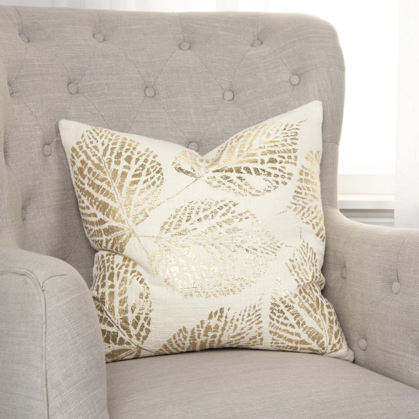 Leaves Art Deco Pillow