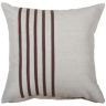 Stripe Natural/Brown 20" X 20" Poly Filled Pillow