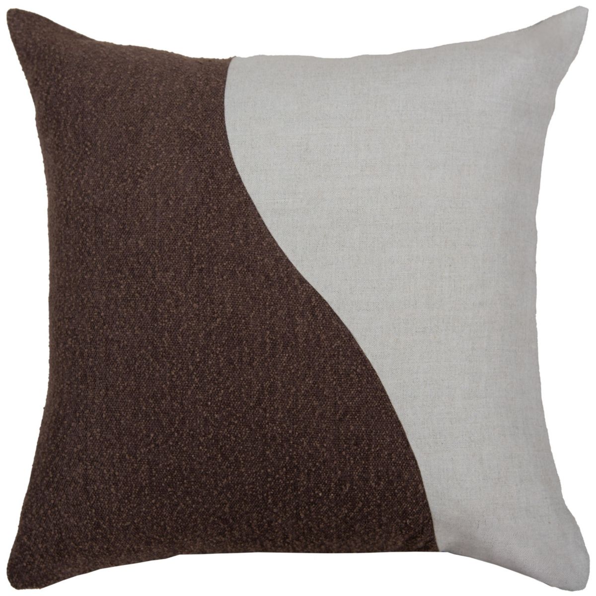 Geometric Natural/Brown 22" X 22" Poly Filled Pillow