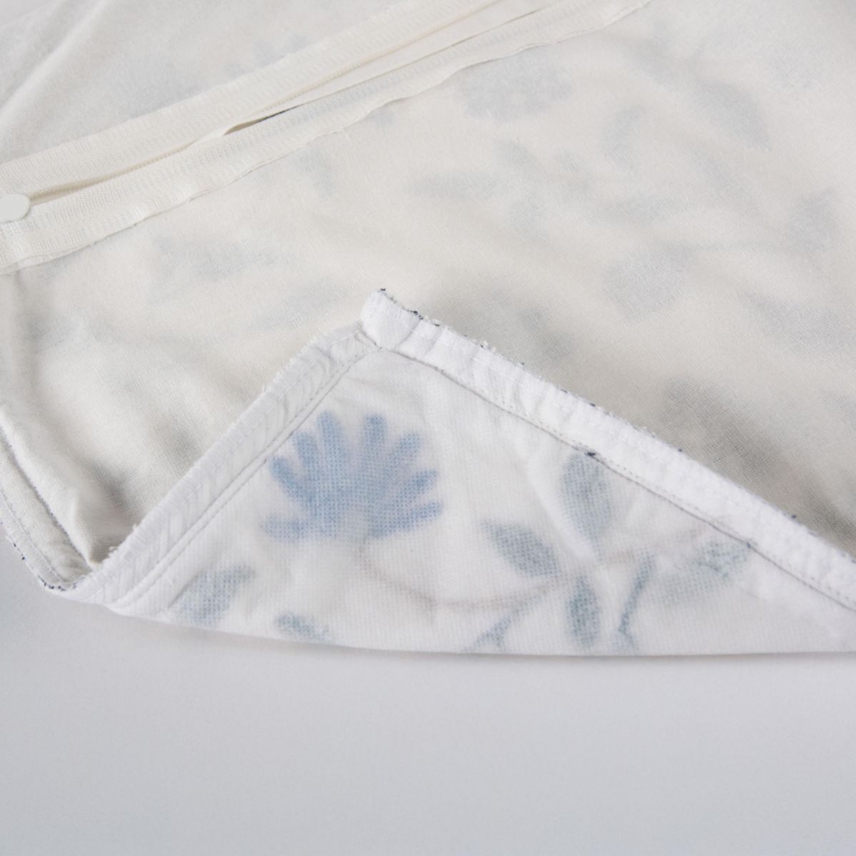 Botanical Ivory/Blue 14" X 20" Poly Filled Pillow