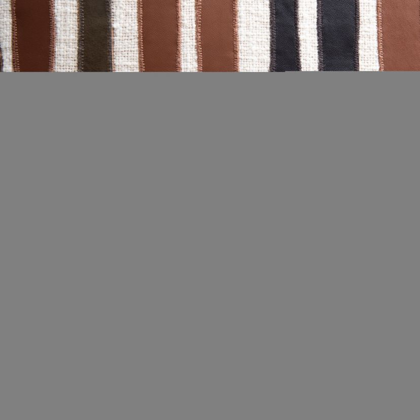 Stripe Natural/Multi 20" X 20" Poly Filled Pillow