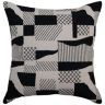 Abstract Natural/Black 20" X 20" Poly Filled Pillow