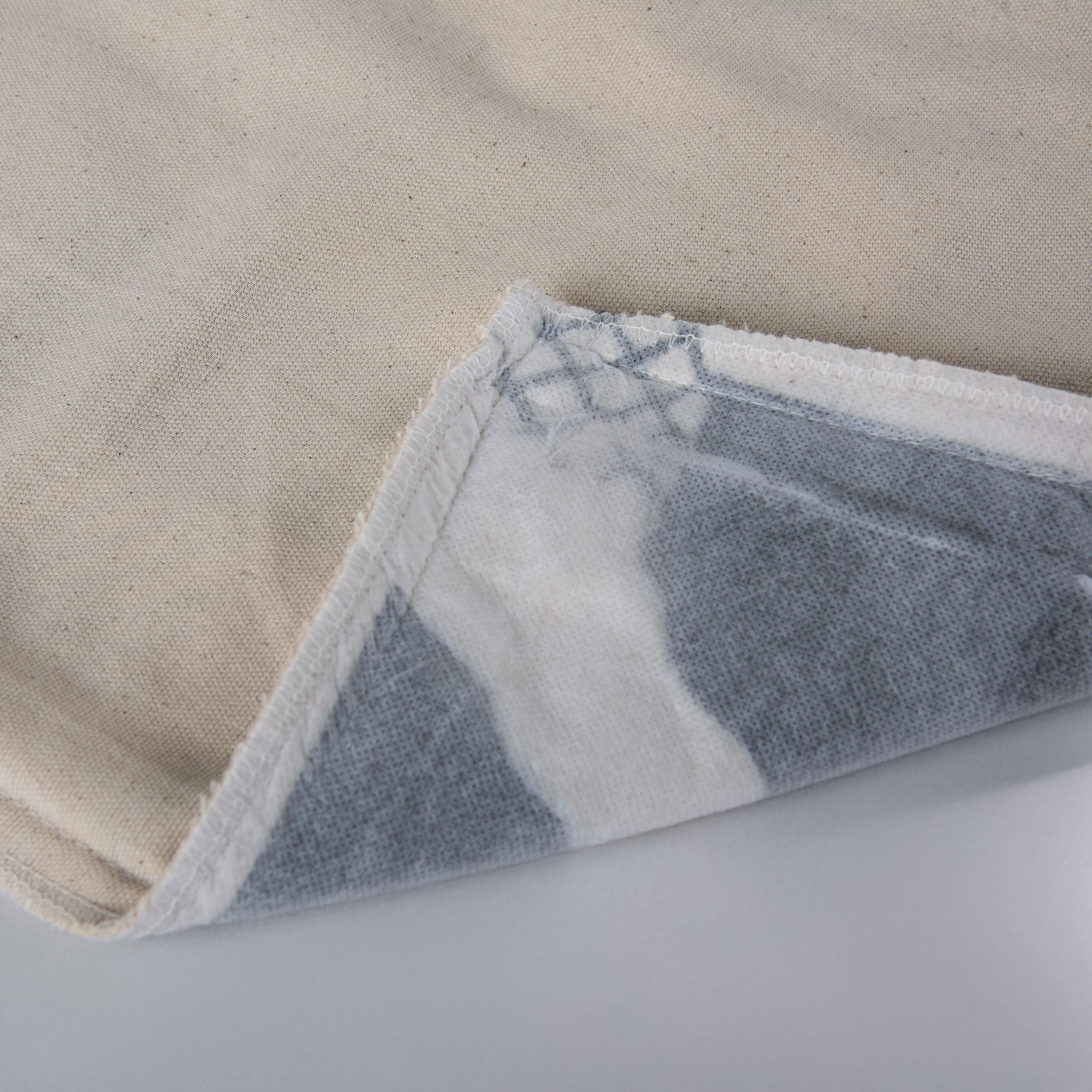 Abstract Natural/Black 20" X 20" Poly Filled Pillow