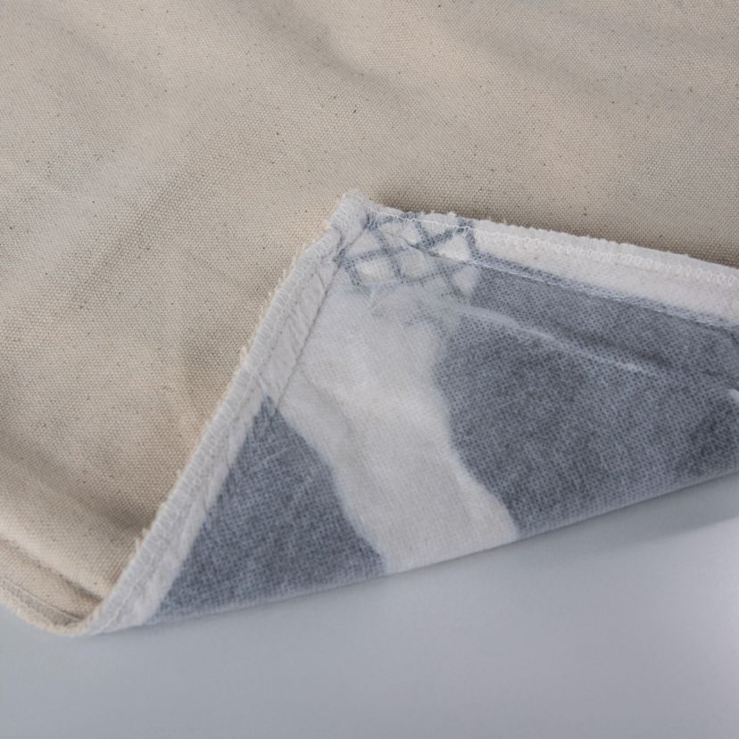 Abstract Natural/Black 20" X 20" Poly Filled Pillow