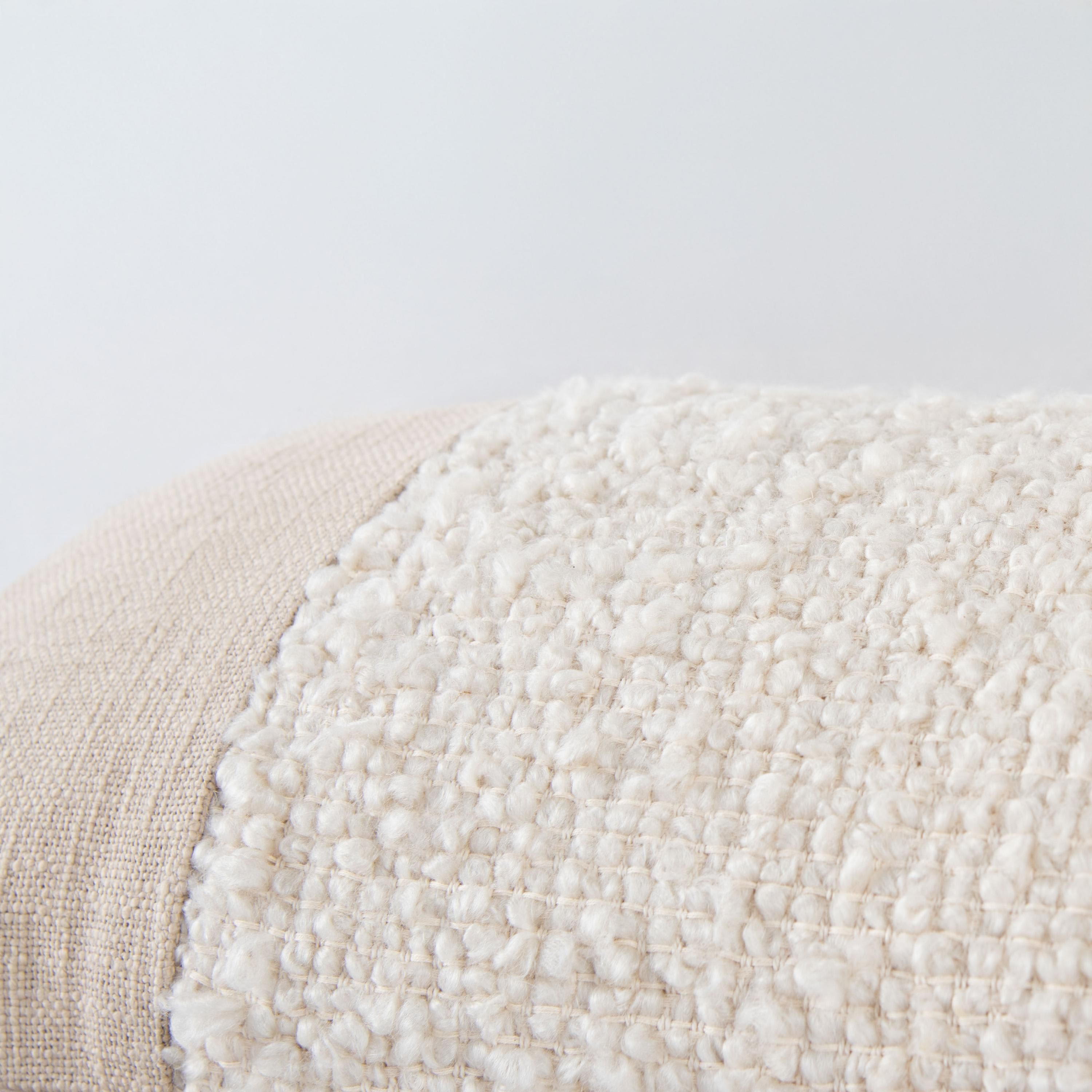 Solid Natural 14" X 26" Poly Filled Pillow