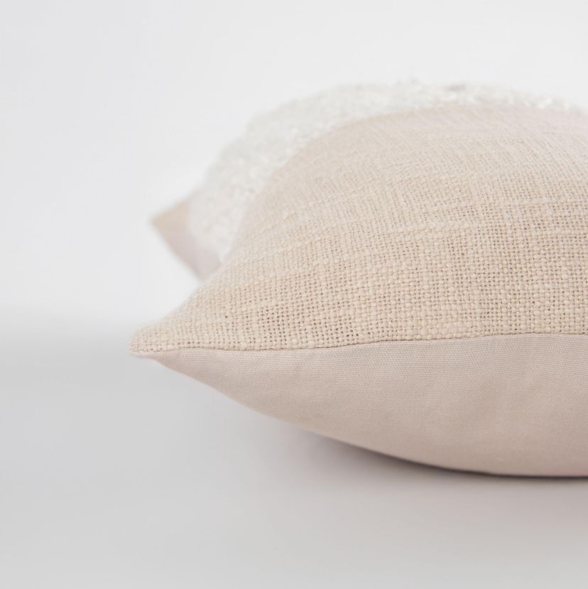 Solid Natural 14" X 26" Poly Filled Pillow
