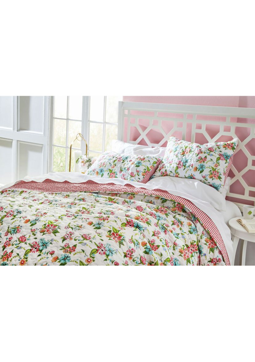 Pink Garden Quilt Set