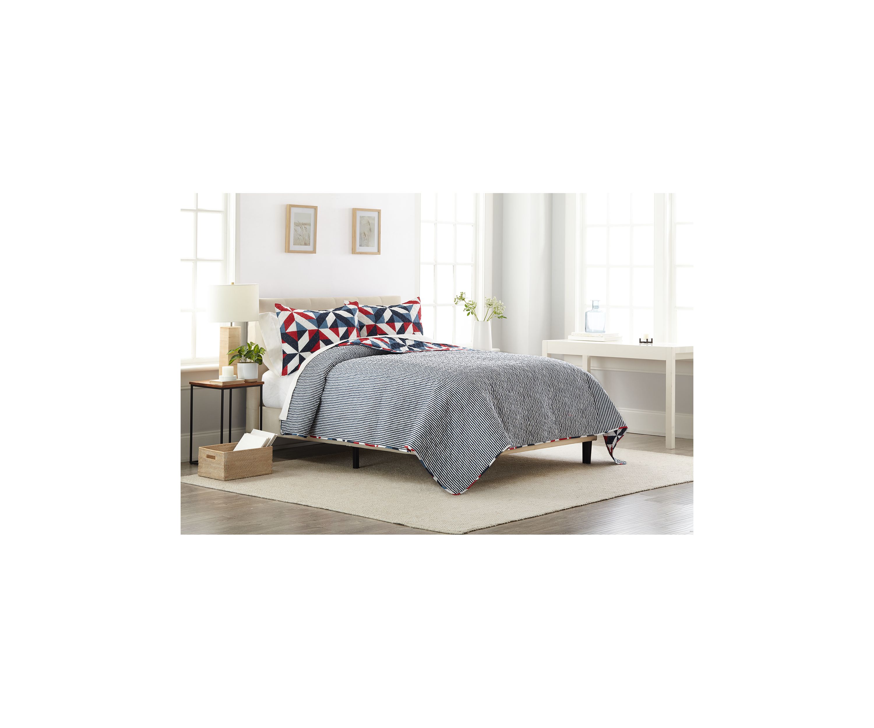 Boone Reversible Quilt Set 