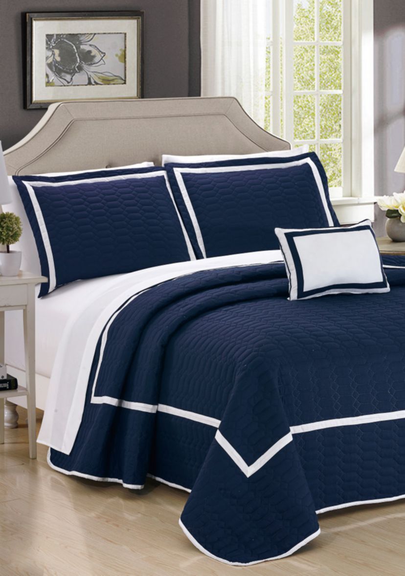 Mesa Quilt Set- Navy